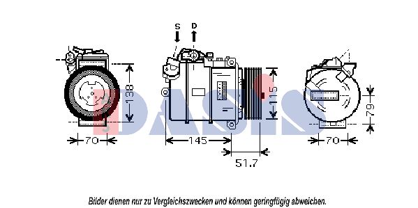 AKS DASIS Kompressori, ilmastointilaite 851805N
